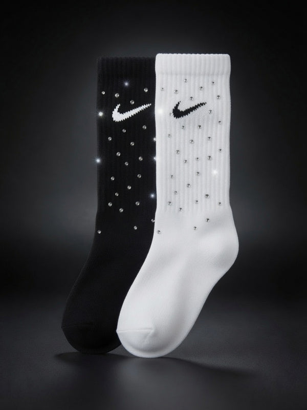 Custom Rhinestone Socks